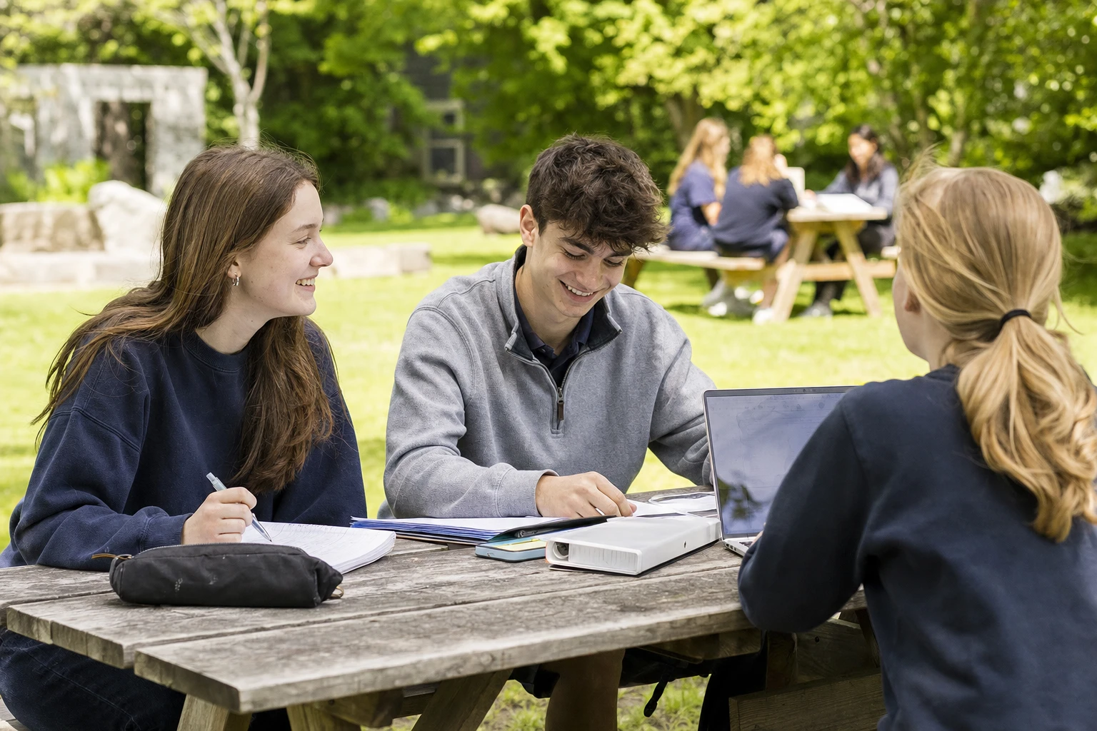 An AVRO student working through a summer course in a small midtown Toronto classroom